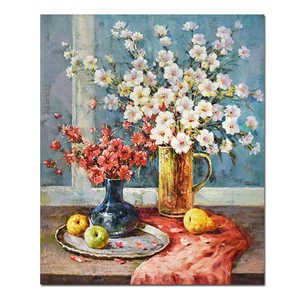 Cuadro Vintage de Rosas de Artistas <span class=keywords><strong>Famosos</strong></span>, Pintura al Óleo Acrílica 100% Hecha a Mano sobre Lienzo, Estilo Impresionista, Impermeable - Product Image 4