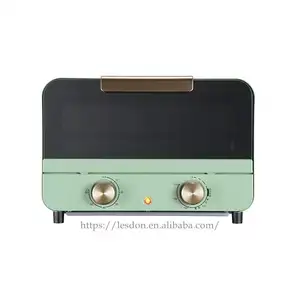 Green 12L retro oven household cake pizza electric oven Kitchen Baking appliance