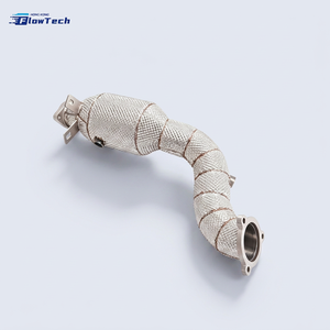 Kit de collecteur d'échappement Flow Tech en acier inoxydable 304 pour Mercedes C200 W204 M271 1.8T, haute performance, Euro 5, 200 cellules, 1,5 mm - Product Image 6