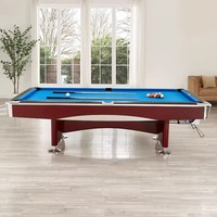 Table de billard américaine de luxe de 9 pieds avec plateau en ardoise et retour automatique des billes pour clubs, bars et salles de loisirs