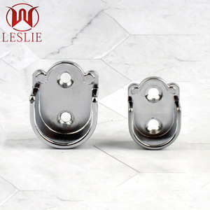 Leslie Wardrobe Clothes Rod Flange Seat Zinc Alloy <b>Wall</b> Mount Non-Detachable YT-2516 YT-1916 - Product Image 3