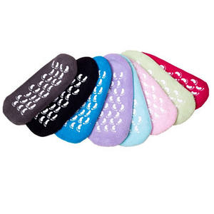 جوارب من السيليكون جل ترطيب للاستخدام اليومي جوارب عناية بكاحل بطول القدم مع شعار للجسم والكفة بتصميم غير كعب مشطوب - Product Image 4