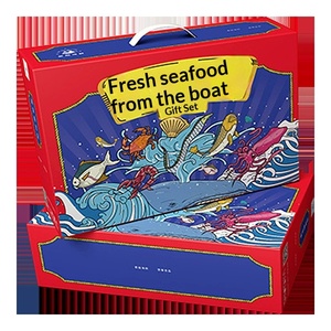 Cajas de regalo personalizadas para mariscos, cartones corrugados y bolsas de transporte, directo de fábrica - Product Image 3