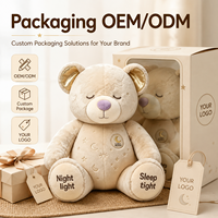 Ours en peluche apaisant personnalisé de haute qualité CE ASTM pour enfant, compagnon de sommeil, jouet en peluche doux et rembourré