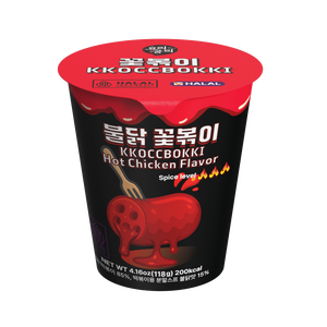 Tteokbokki instantané en tasse saveur poulet épicé, qualité coréenne supérieure, saveurs mélangées, aliment halal, pour la vente en gros - Product Image 4