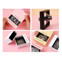 Verpackung Box Schmuck Geschenk Schiebe Schublade Ring Anhänger Ohrring Verpackung Karton Papier Lagerung Schmucks cha tulle Mit Logo