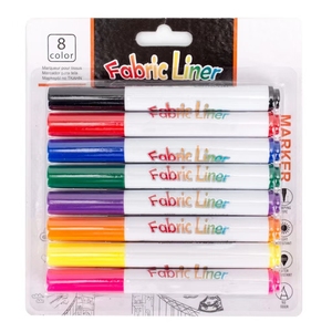 Rainllon Marqueurs Textile Et Tissu, 24 Couleur Feutres Textiles Permanent,Marqueur Indelebile Non-Toxique Pour Vêtements Décorer Des T Shirt,Sac Tissu,Chaussures,Tote Bag Stylo