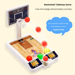 ของเล่นบาสเก็ตบอลพลาสติกขนาดเล็กสำหรับเด็ก เกมส์เล่นในร่ม/กลางแจ้ง เสริมสร้างทักษะการเรียนรู้ ของขวัญขายส่ง - Product Image 3