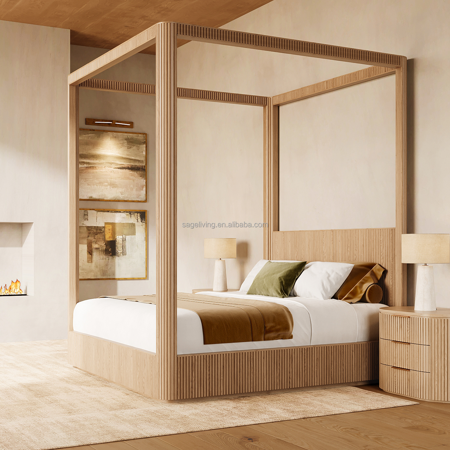 queen beds with storage