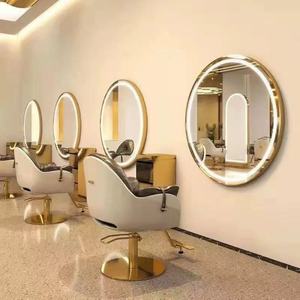 Miroir de salon de coiffure professionnel avec éclairage LED HD, mobilier de salon de coiffure, miroir de coupe de cheveux mural à un seul côté - Product Image 6