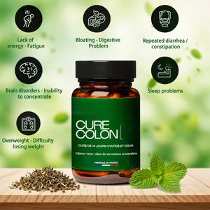 Cápsulas de Suplemento Herbal OEM CURE COLON con Extracto de Achicoria para Adolescentes y Adultos - Apoyo Inmunológico, 30 Cápsulas, 2 Cápsulas por Dosis Diaria - Product Image 5