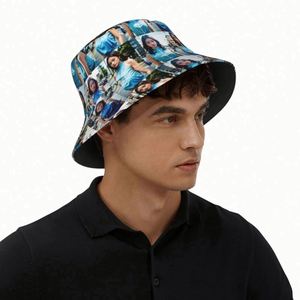 Customizable Cartoon Pattern Photo Print Bucket Fisherman Cap Funky Street Style Summer Beach Travel <b>Hat</b> <b>for</b> Men Women Daily - Product Image 2