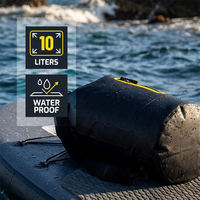 Sac étanche à enroulement 10L léger et flottant avec poche avant pour kayak, randonnée, camping, plage, natation