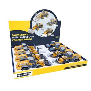 नई डाइकास्ट कार धातु मॉडल मिश्र धातु निर्माण वाहन उत्खनन वाहन उत्खनन खिलौना घर्षण कार इंजीनियरिंग कार मिश्र धातु बुलडोजर फोर्कलिफ्ट - Product Image 5