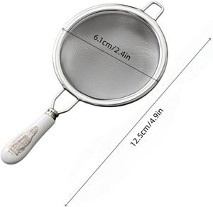Reusable 304 Stainless Steel <b>Tea</b> Strainer with Filter Mesh for Home Kitchen Use <b>Tea</b> & Coffee Filtration - Product Image 6