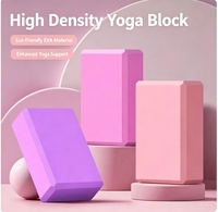 Bloc de yoga en EVA avec logo personnalisé, mousse haute densité, brique de Pilates, support de fitness