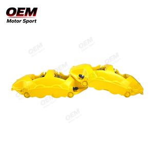 Kit de Frenos Grandes OEM MOTOR SPORT Amarillo de 10 y 4 Pistones para Mejora de Caliper de Hierro Fundido de una Pieza con 1 Año de Garantía - Product Image 6
