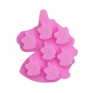 Moule en silicone 3D jetable Xinguo XG272 pour gâteaux et savons, 7 cavités, forme <span class=keywords><strong>licorne</strong></span>, moule à chocolat - Product Image 6