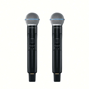 <span class=keywords><strong>Micrófono</strong></span> <span class=keywords><strong>Inalámbrico</strong></span> UHF Profesional ULXD4Q de 4 Canales con BETA58A SM 58 Ksm8/9, <span class=keywords><strong>Micrófono</strong></span> de Mano y de Solapa para Iglesia - Product Image 3