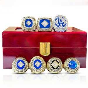 Set di 7 Anelli del Campionato MLB Los Angeles Dodgers, Campioni del World Baseball Classic, in Lega Geometrica, Vendita Calda su AliExpress - Product Image 1