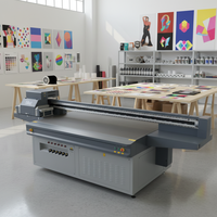 Mesin Printer UV Flatbed Multifungsi LED untuk Akrilik, Kaca, Kayu, Logam, Ukuran 4 X 8
