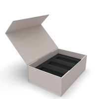 Grande boîte-cadeau pliable de présentation magnétique personnalisée haut de gamme avec fermeture à ruban à rabat conception pliante et couvercle durable