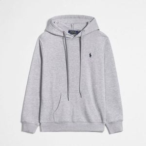 Sweatshirt Hoodie Kerah Bulat Bordir Logo Kustom 100% Katun Lengan Panjang Sweatshirt Pria Grosir Kualitas Tinggi RL - Product Image 3