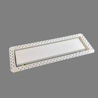 Rejilla de Ventilación Plana Oculta de Metal para Empotrar en Pared, Salida de Aire para Aire Acondicionado Central HVAC