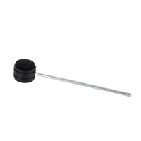 Batteur de pédale de batterie en acier inoxydable à tête en feutre noir blanc avec fonction réglable Pédale de batterie fournie en usine