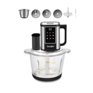 Robot culinaire Sonifer SF-8201 10 en 1, machine de cuisine multifonctionnelle, hachoir, trancheuse pour la cuisine à domicile, préparation des repas, cadeau - Product Image 1