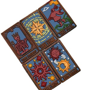 Série de cartes de tarot, tête de tampon en laiton massif 40mmx25mm, style vintage, décoration de sceau de cire - Product Image 5