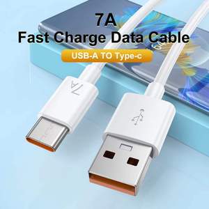 <span class=keywords><strong>Cable</strong></span> de <span class=keywords><strong>Carga</strong></span> <span class=keywords><strong>Rápida</strong></span> <span class=keywords><strong>Tipo</strong></span>-<span class=keywords><strong>C</strong></span> 7A de 1m, Blanco, PVC, <span class=keywords><strong>Carga</strong></span> Súper <span class=keywords><strong>Rápida</strong></span>, Funciones de Datos para <span class=keywords><strong>Huawei</strong></span>, Otros Dispositivos, <span class=keywords><strong>C</strong></span>ámara, Computadora, Auriculares - Product Image 2
