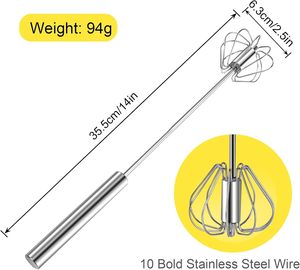 <span class=keywords><strong>Fouet</strong></span> à œufs en acier inoxydable de 14 pouces, résistant au lave-vaisselle, pour mélanger, battre les œufs, le beurre/le lait, utilisation domestique en <span class=keywords><strong>cuisine</strong></span> - Product Image 3