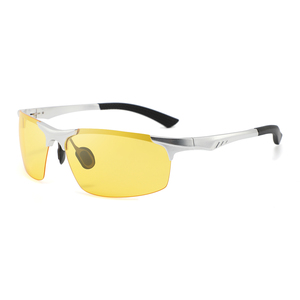 Gafas de visión nocturna polarizadas personalizadas para exteriores, gafas de conducción oscuras, gafas de sol de aleación de aluminio y magnesio para hombres - Product Image 3