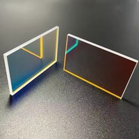 Petit miroir en verre dichroïque à haute transmission d'énergie lumineuse personnalisé vendu en gros