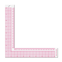 Règle de couture en plastique à angle droit en forme de 5808L conception de modèle de vêtements spéciaux pour l'échantillonnage et la coupe-fabriqué en gros