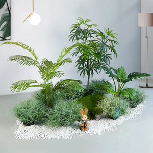 Jardín Paisajismo Combinación Estilo Suite Plantas artificiales Árbol Decoración para <span class=keywords><strong>el</strong></span> hogar Bonsai Árbol Plantas <span class=keywords><strong>de</strong></span> plástico Macetas Plantas <span class=keywords><strong>de</strong></span> Palma falsas - Product Image 6