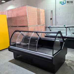 Réfrigérateur horizontal pour <span class=keywords><strong>boucherie</strong></span> avec porte vitrée incurvée pour présentation en magasin - Product Image 5