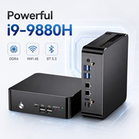 Mini PC 32GB DDR4 2TB SSD Intel Core I9-9880H, PC Faktor Bentuk Kecil dengan 2 X HDMI dan 1 X Output DisplayPort untuk Kantor