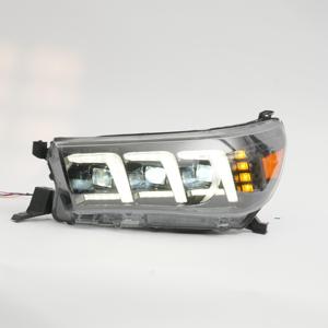 Phare avant à trois lentilles pour pick-up, ensemble d'éclairage extérieur de voiture, modèle 2016, pour une vision claire, lampe avant pratique, pièce de rechange automobile - Product Image 1