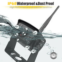 7 pouces AHD IPS Quad View Monitor 4 canaux vue à 360 degrés système de caméra sans fil caméra de recul DVR pour camion Bus écran partagé