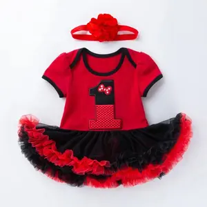 Zomer 3 6 12 24 Maanden Oude Baby Kleding Beby Doek Jurken Jurk En Sets Voor Babi Gelukkige Verjaardag Party gown Baby Jurk Meisjes