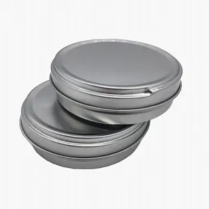 Premium Small Empty Press to Open Can Wax Shoe Polish Storage Empty Caviar Tins