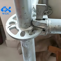 Échafaudage Ringlock en acier galvanisé de fabrication chinoise, vente chaude, avec planches en acier en option