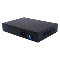 Switch PoE Gigabit 4 ports OEM ODM 48V 10/100/1000 Mbps avec 2 ports Uplink RJ45 pour caméras de sécurité et réseaux CCTV