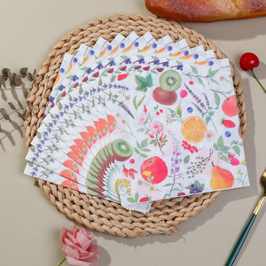 Hanlin Printed Fruit Floral Paper Napkins 330mm Square Birthday Party Tableware Decorative Tissues - Product Image 4