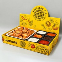 Boîte de traiteur et de restauration biodégradable en kraft de qualité supérieure pour la livraison de plats gourmands