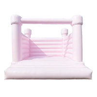 Château de saut gonflable OEM rose en PVC avec ventilateur château gonflable personnalisé avec rebond à louer