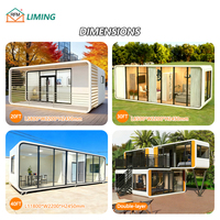Cabane en bois préfabriquée sur mesure avec terrasse panoramique, maison modulaire pour complexe forestier