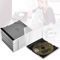 Boîtier de Remplacement pour Disques DVD/CD/Boîtier-Bijou, Housse de Protection pour Rangement d'Albums Musicaux et Cartouches de Jeux